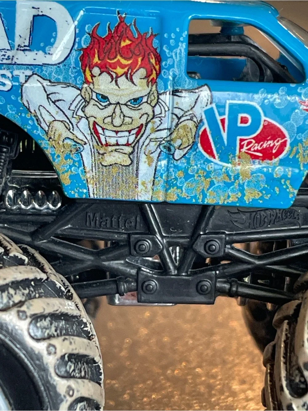 Hotwheels Monster Jam Mad Scientist Blue Loose Truck Mud 1/64 Diecast VP Racing